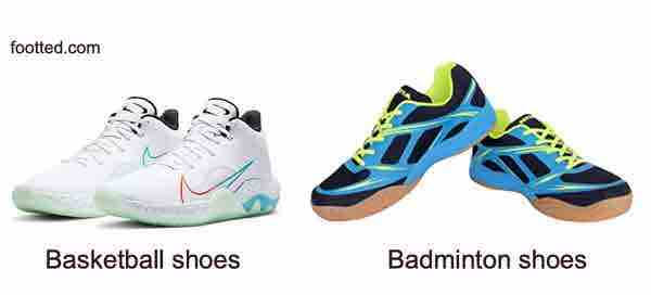 Basketball Shoes vs Badminton Shoes